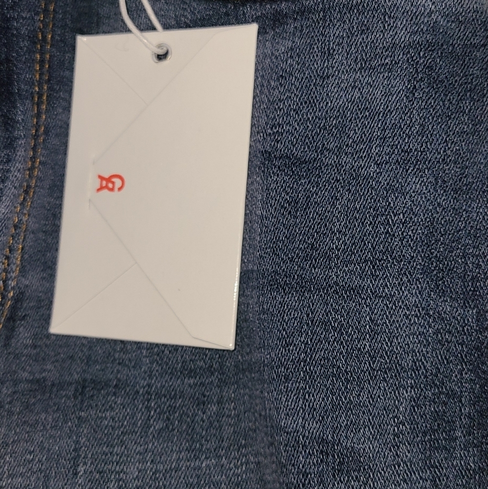 Good American Good Waist Crop Raw Edge